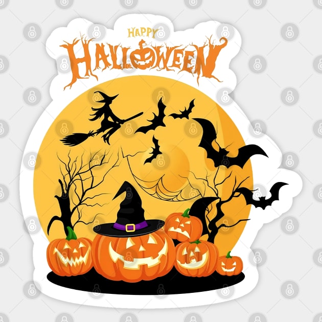 Happy Halloween, Spooky Season, Funny Halloween, Halloween Pumpkin,Halloween Ghost Sticker by Hoahip